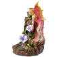 Polished Fairy Flower Garden Waterfall Backflow Incense Burner 2 featuring natural patterning and unique variations - Positive Faith Hope Love