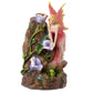Polished Fairy Flower Garden Waterfall Backflow Incense Burner 2 featuring natural patterning and unique variations - Positive Faith Hope Love