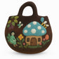 Polished Fairy Garden Felted Bag featuring natural patterning and unique variations - Positive Faith Hope Love