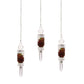 Polished Floating Chakra Pendulum featuring natural patterning and unique variations - Positive Faith Hope Love