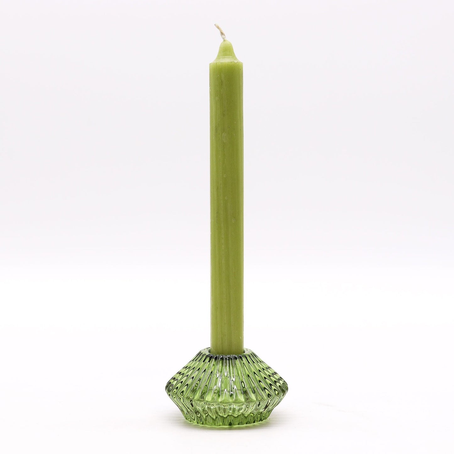 Polished Flower Flip Dinner Candle Tealight Holder Garden Jade featuring serene green tone and smooth polish - Positive Faith Hope Love