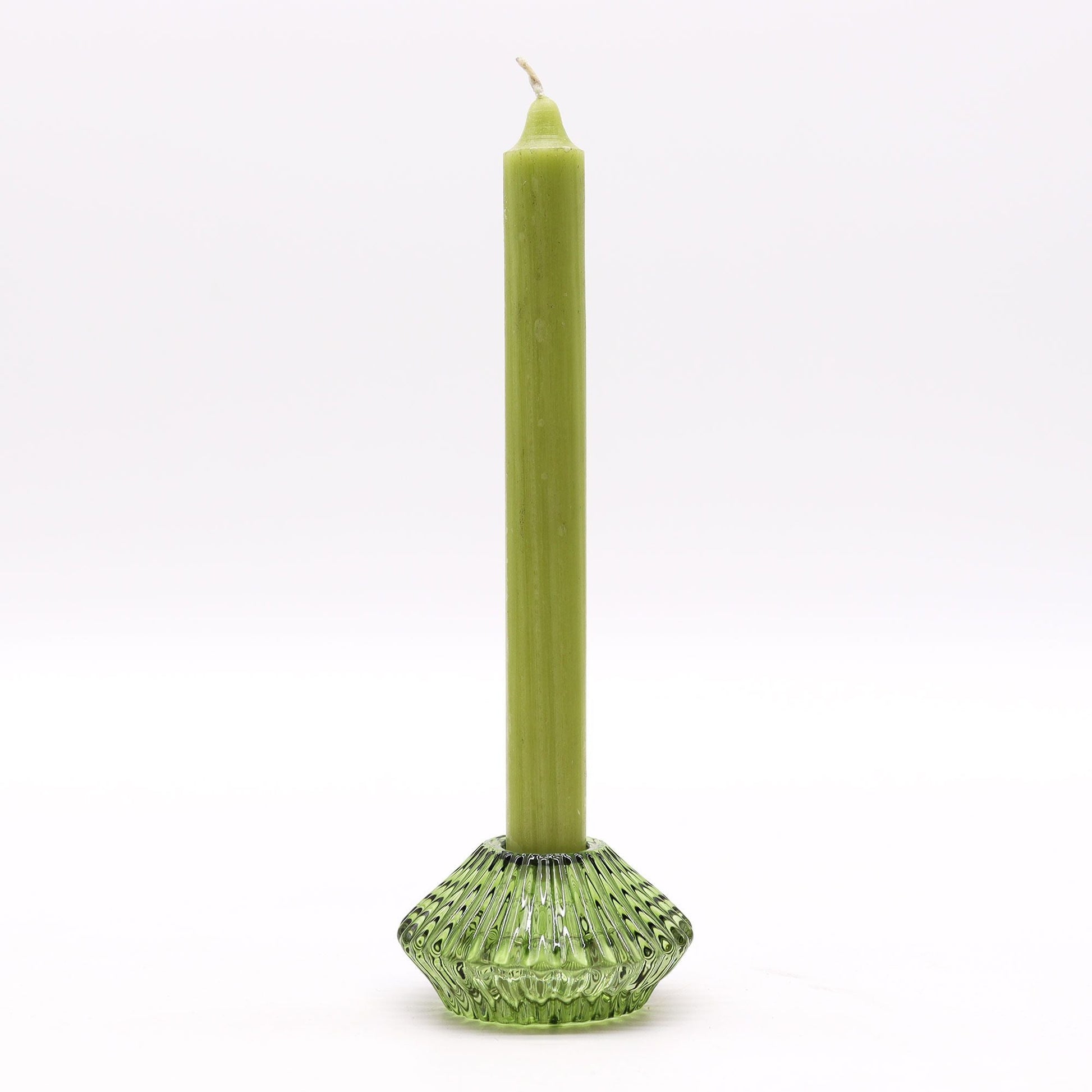 Polished Flower Flip Dinner Candle Tealight Holder Garden Jade featuring serene green tone and smooth polish - Positive Faith Hope Love