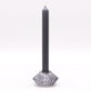 Polished Flower Flip Dinner Candle Tealight Holder Midnight Grey featuring natural patterning and unique variations - Positive Faith Hope Love