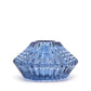 Polished Flower Flip Dinner Candle / Tealight Holder - Royal Blue featuring natural patterning and unique variations - Positive Faith Hope Love