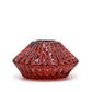 Polished Flower Flip Dinner Candle / Tealight Holder - Vampire Red featuring natural patterning and unique variations - Positive Faith Hope Love