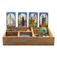 Four Section Tarot Box with Card Holder - Positive Faith Hope Love