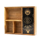 Four Section Tarot Box with Card Holder - Positive Faith Hope Love