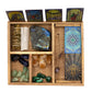 Four Section Tarot Box with Card Holder - Positive Faith Hope Love