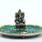 Polished Ganesh Plate Tibetan Decor Cone Stick Holder featuring natural patterning and unique variations - Positive Faith Hope Love