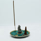 Polished Ganesh Plate Tibetan Decor Cone Stick Holder featuring natural patterning and unique variations - Positive Faith Hope Love