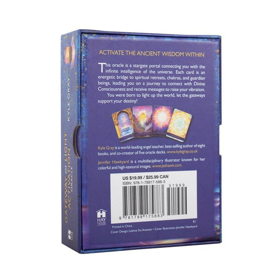 Polished Gateway Of Light Activation Oracle Cards featuring natural patterning and unique variations - Positive Faith Hope Love