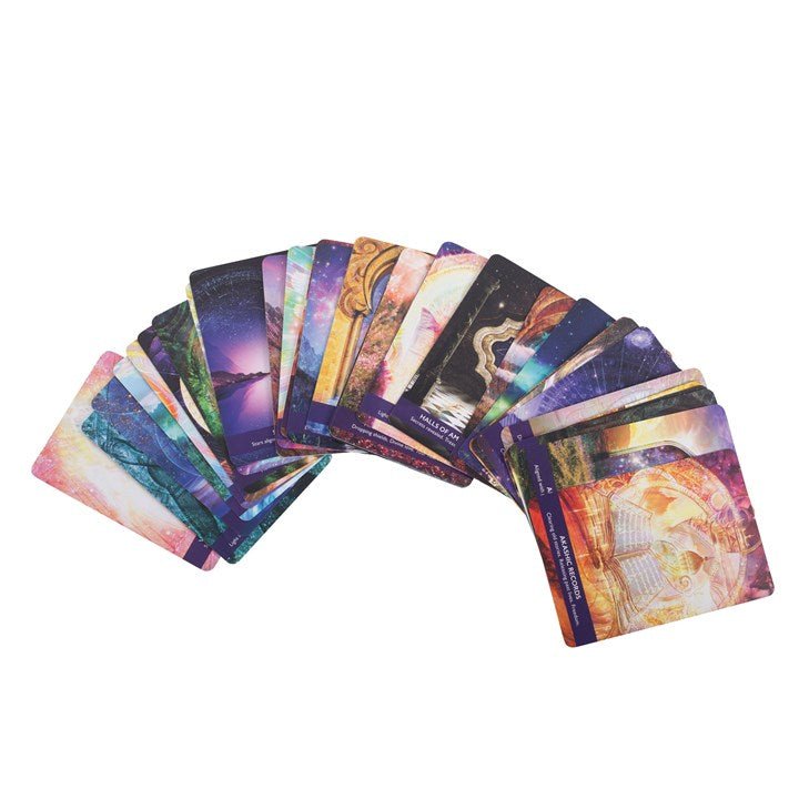 Polished Gateway Of Light Activation Oracle Cards featuring natural patterning and unique variations - Positive Faith Hope Love