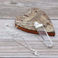 Polished Gemstone Flat Pencil Pendant Rock Quartz 1 featuring natural patterning and unique variations - Positive Faith Hope Love