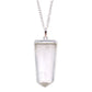 Polished Gemstone Flat Pencil Pendant Rock Quartz 1 featuring natural patterning and unique variations - Positive Faith Hope Love