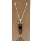 Polished Gemstone Flat Pencil Pendant Tiger Eye 2 featuring natural patterning and unique variations - Positive Faith Hope Love