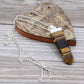 Polished Gemstone Flat Pencil Pendant Tiger Eye 2 featuring natural patterning and unique variations - Positive Faith Hope Love