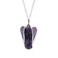 Polished Gemstone Guardian Angel Pendant Amethyst 2 featuring rich purple colour and natural clarity - Positive Faith Hope Love