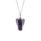 Polished Gemstone Guardian Angel Pendant Amethyst 2 featuring rich purple colour and natural clarity - Positive Faith Hope Love