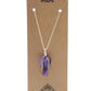Polished Gemstone Guardian Angel Pendant Amethyst 2 featuring rich purple colour and natural clarity - Positive Faith Hope Love