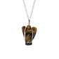 Polished Gemstone Guardian Angel Pendant Tiger Eye 3 featuring natural patterning and unique variations - Positive Faith Hope Love