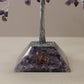 Gemstone Tree with Orgonite Base - 320 Stone - Amethyst - Positive Faith Hope Love