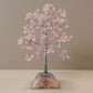 Gemstone Tree with Orgonite Base - 320 Stone - Rose Quartz - Positive Faith Hope Love