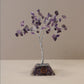 Gemstone Tree with Orgonite Base - 80 Stone - Amethyst - Positive Faith Hope Love