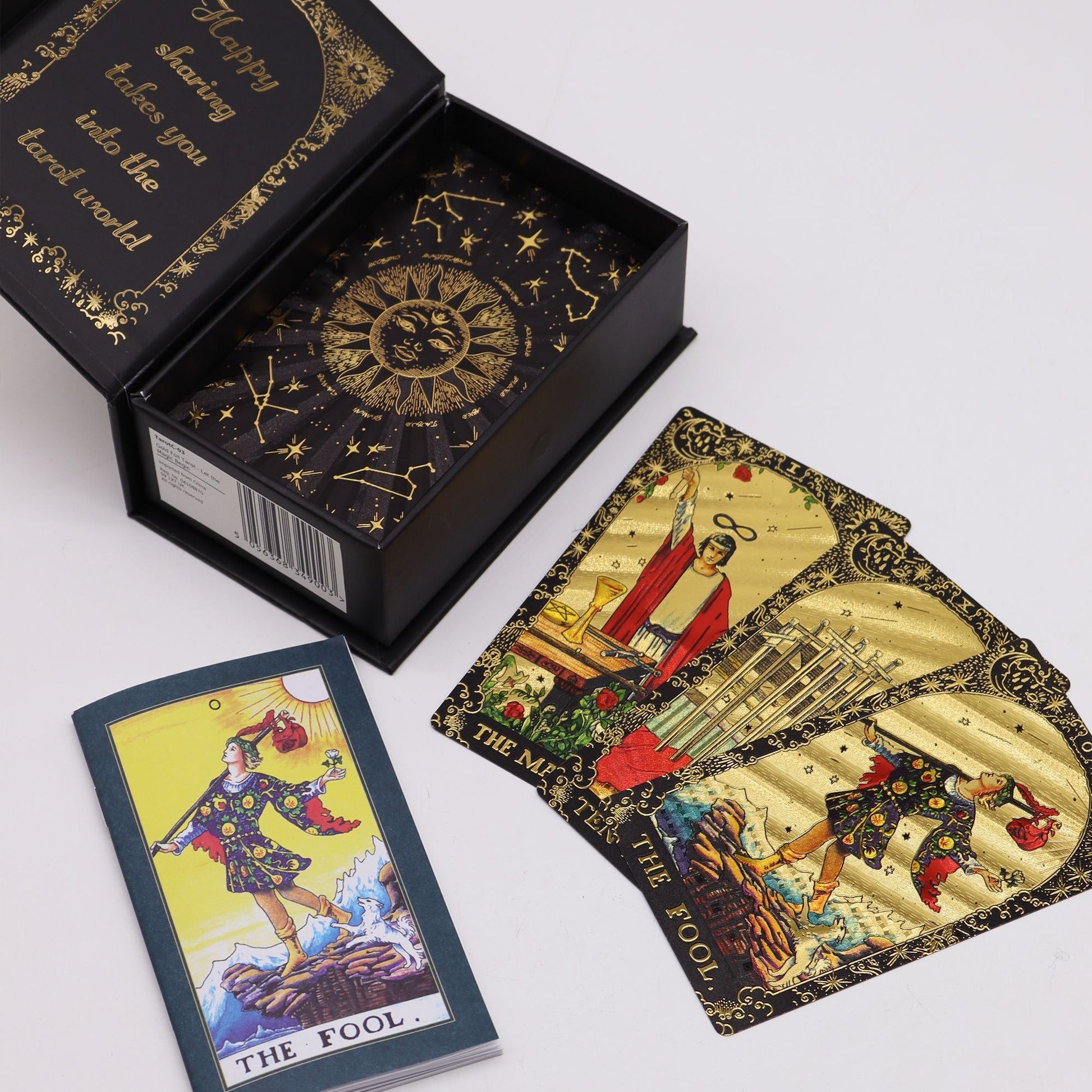 Gold Foil Tarot - Let the Magic Begin - Gift Box - Positive Faith Hope Love