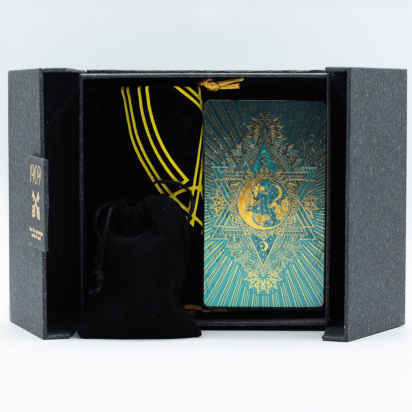Gold & Turqoice Foil Tarot Card - Gift Set - Positive Faith Hope Love