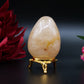 Golden Quartz Egg — 157 g (60×45 mm) - Positive Faith Hope Love