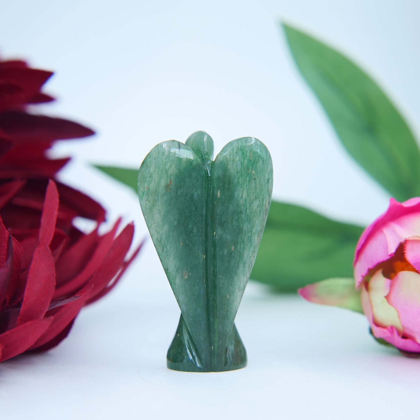 Green Aventurine Angel 55mm - Positive Faith Hope Love