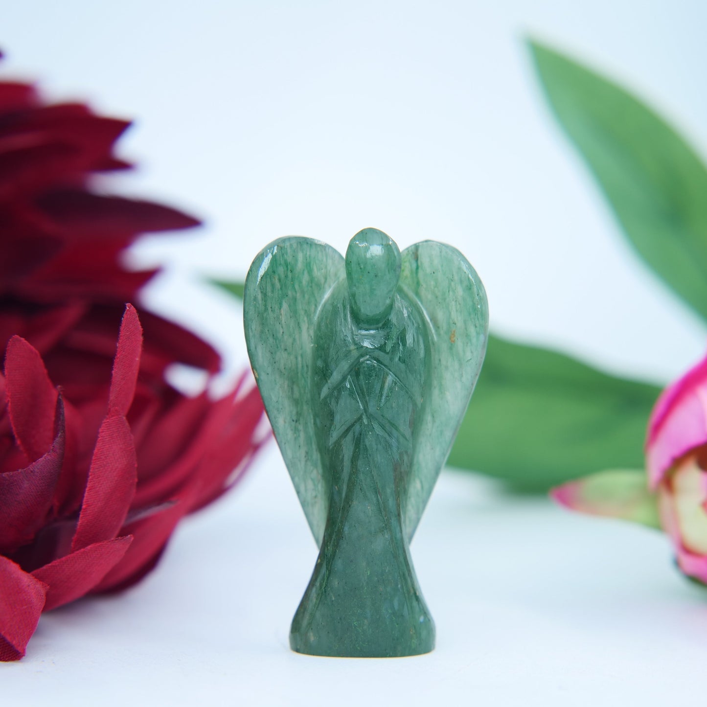 Green Aventurine Angel 55mm - Positive Faith Hope Love