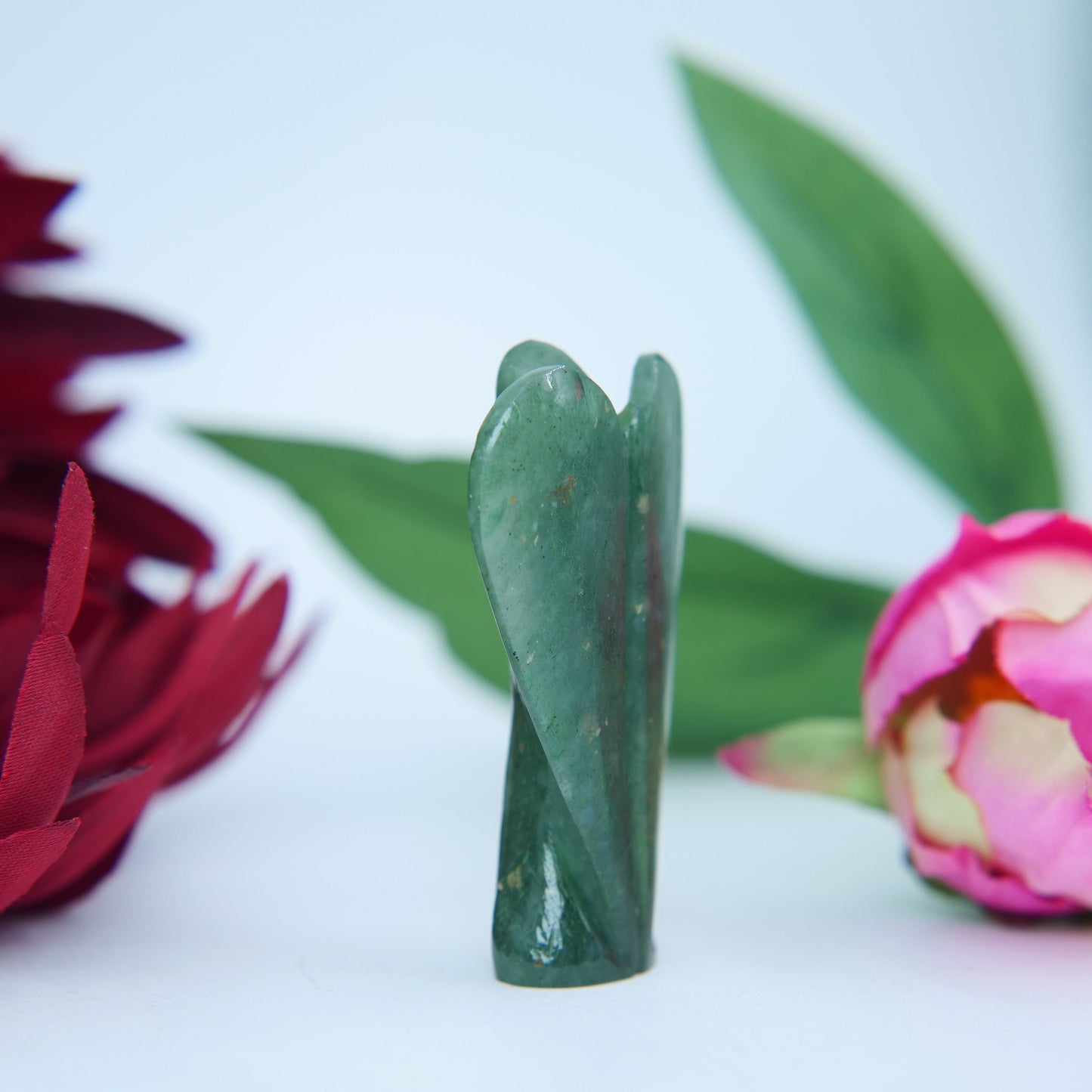 Green Aventurine Angel 55mm - Positive Faith Hope Love