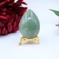 Polished Green Aventurine Egg 153G featuring green tone with subtle sparkle - Positive Faith Hope Love