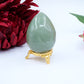 Polished Green Aventurine Egg 153g featuring green tone with subtle sparkle - Positive Faith Hope Love