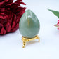 Polished Green Aventurine Egg 153G featuring green tone with subtle sparkle - Positive Faith Hope Love
