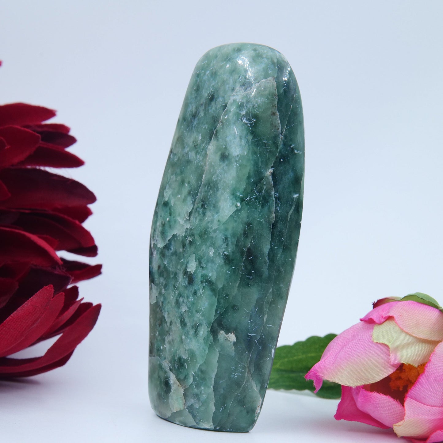 Green Aventurine Freeform — 133g - Positive Faith Hope Love