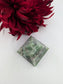 Green Fluorite Pyramid 55mm - Positive Faith Hope Love