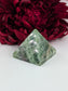 Green Fluorite Pyramid 55mm - Positive Faith Hope Love