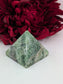 Green Fluorite Pyramid 55mm - Positive Faith Hope Love