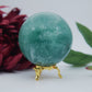 Green Fluorite Sphere 754g 76mm - Positive Faith Hope Love