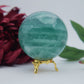 Green Fluorite Sphere 754g 76mm - Positive Faith Hope Love