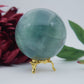 Green Fluorite Sphere — 867 g (80 mm) - Positive Faith Hope Love