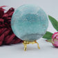 Green Kyanite Sphere — 917 g (83 mm) - Positive Faith Hope Love