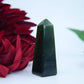 Green Transparent Serpentine Tower — 56g (Pakistan) - Positive Faith Hope Love