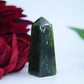 Green Transparent Serpentine Tower — 56g (Pakistan) - Positive Faith Hope Love