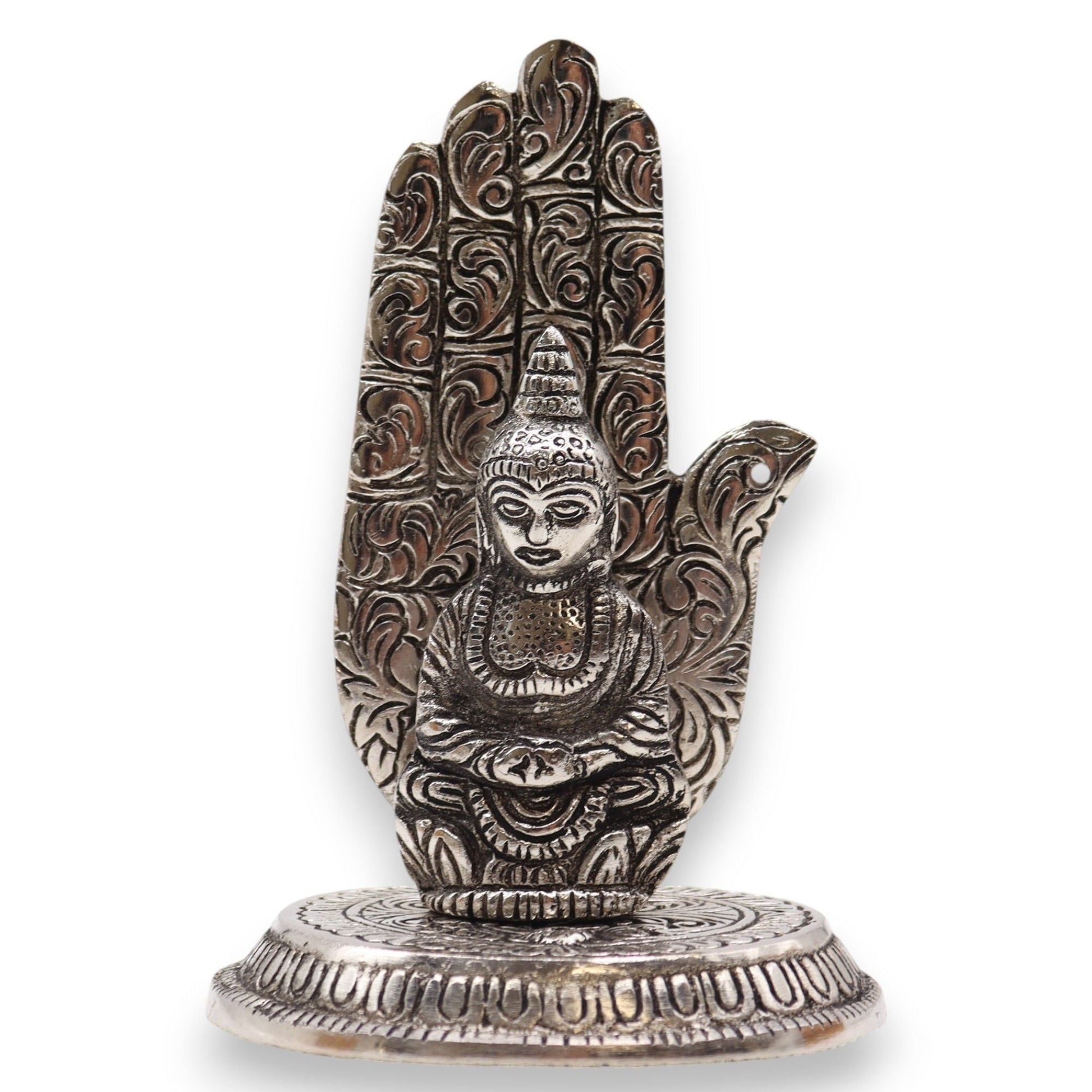 Polished Hand Buddha Incense Holder featuring natural patterning and unique variations - Positive Faith Hope Love