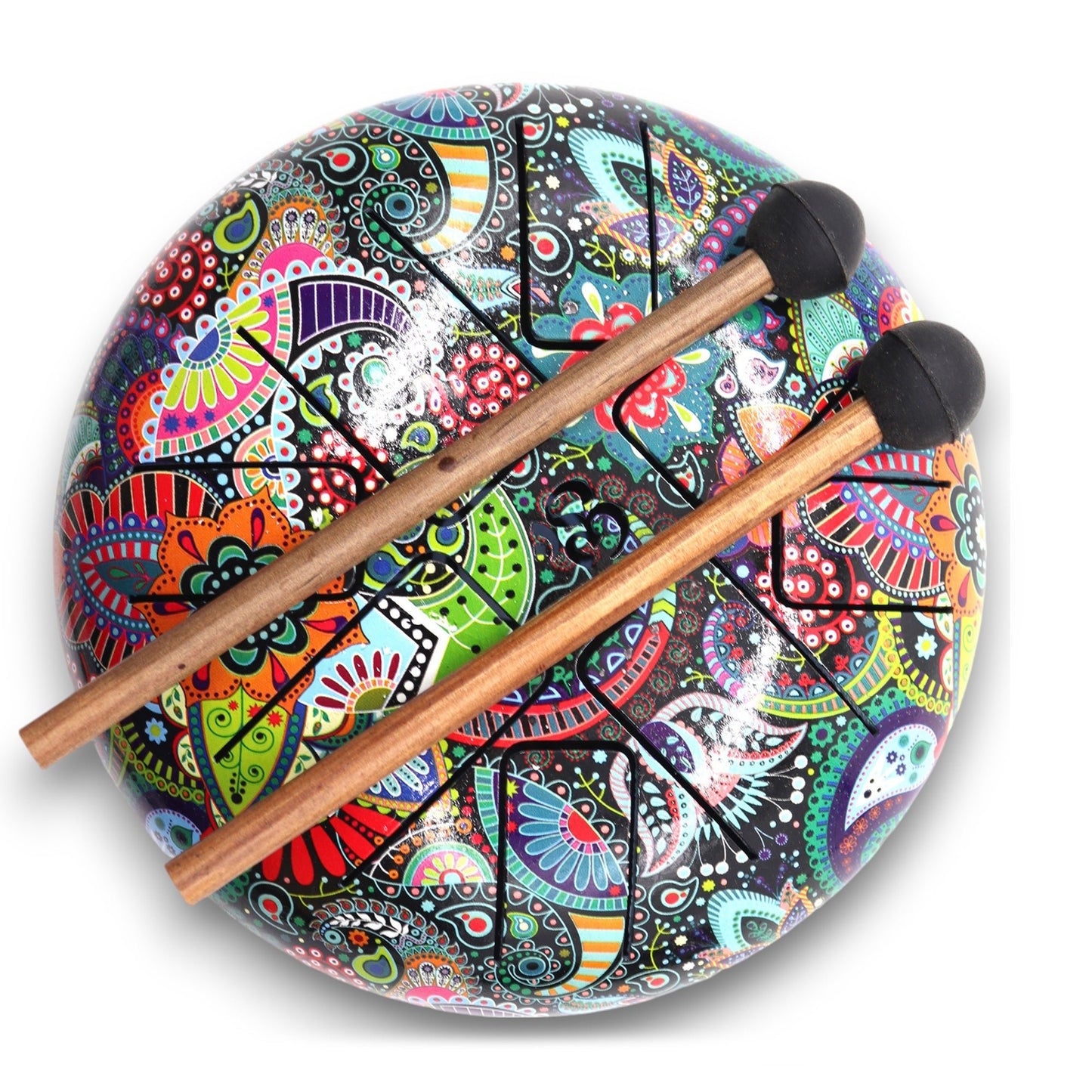 Hapi Drum - 8 - Tone Sound Multi Coloured 18cm - Positive Faith Hope Love