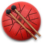 Hapi Drum - 8 - Tone Sound Red 22x16cm - Positive Faith Hope Love