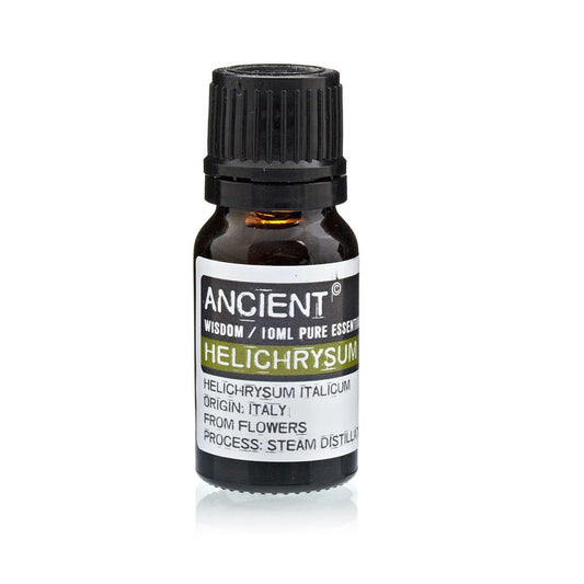 Polished Helichrysum Essential Oil 10Ml featuring natural patterning and unique variations - Positive Faith Hope Love